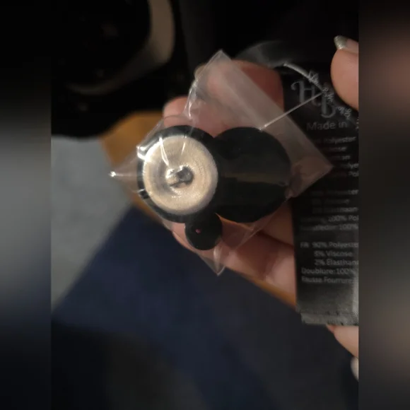 Hell Bunny Interstellar Coat Black And White Moon And Star Design - Picture 7 of 7